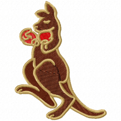 Kangaroo Embroidery Design 1 Kangaroo Embroidery Design 1